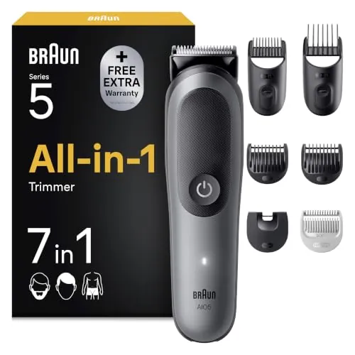 Braun Recortadora Todo en Uno Series 5, AIO5520, Gris