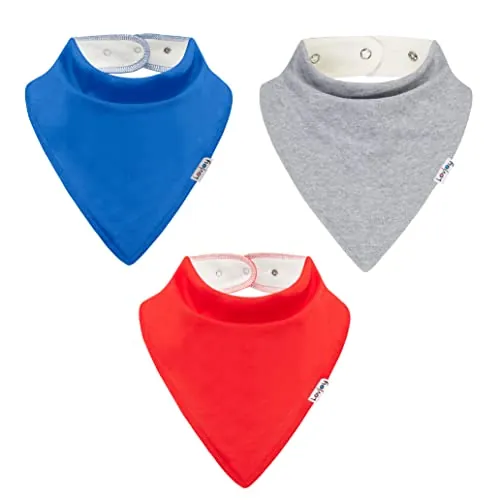 Lovjoy Baberos Pañoleta Grandes/para niños de 4 años en adelante, para adolescentes y adultos jóvenes/Superabsorbentes/Ajustable/Usos Multiples (diseño 02)