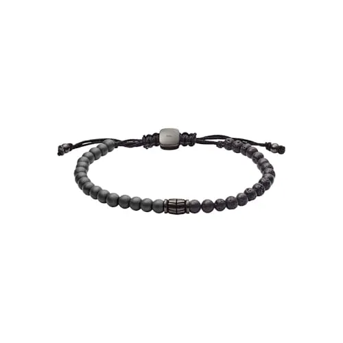Fossil Pulsera Para Hombre Vintage Casual, 170 X 250mm Negro Otra Pulsera, JF03008793