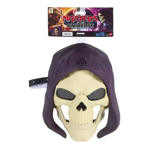 Masters del Universo 2026 Máscara Skeletor Parlante | Diseño de película con luces y 11 sonidos, casco de disfraz, máscara de villano, JKJ15