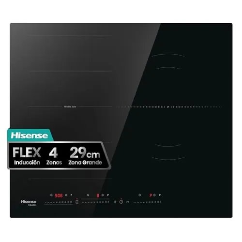 Hisense HI6352BSCE - Placa Vitrocerámica Flex, Integrable, Ancho 59cm