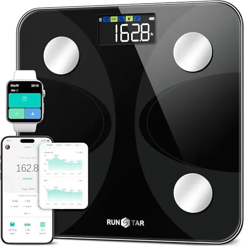 Runstar Báscula de Baño Digital Inteligente con App hasta 180kg
