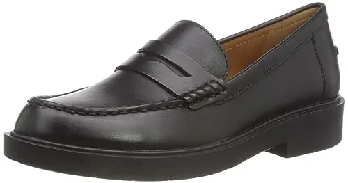 Geox D Spherica Ec1 A, Mocasines para Mujer, Negro (Black), 42 EU