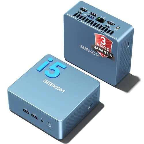 GEEKOM IT12 Mini PC 2026 Edition, la Mejor Alternativa al NUC12, i5-12450H con 16 GB RAM(Ampliable, No LPDDR) y 512 GB SSD, Windows 11 Pro | Iris Xe 8K| USB4 |Mini Ordenador Compacto para Teletrabajo