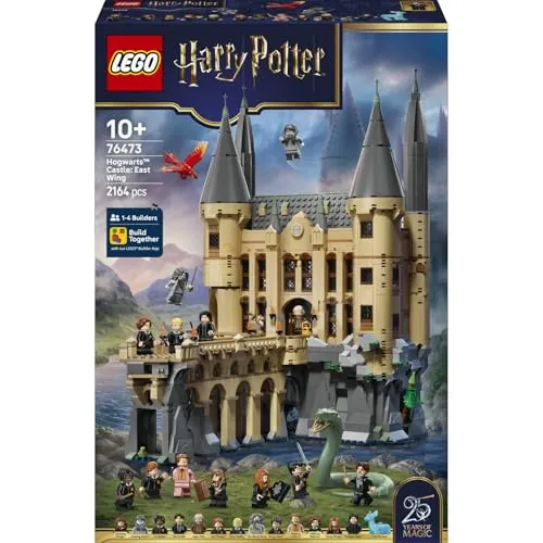 LEGO Harry Potter Castillo de Hogwarts: ala Este 76473 | Juguetes para niños de 10+ años, maqueta de castillo con 13 minifiguras y Patronus, regalo de cumpleaños, 2164 piezas