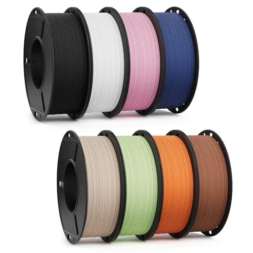 DEEPLEE PLA Mate 1.75 mm, 8 colores, Pack 8 x 250 g (2 kg)