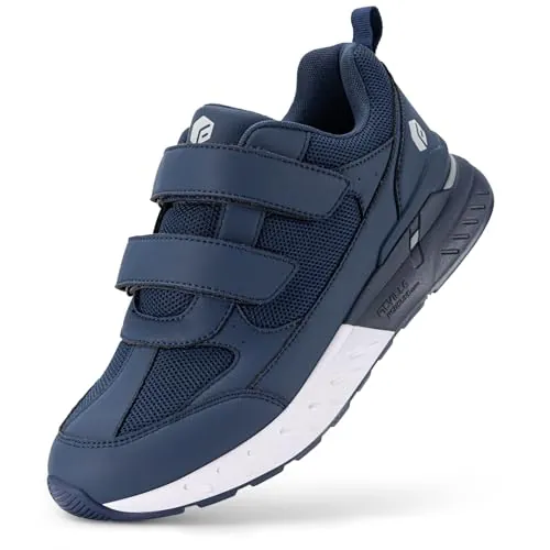 FitVille Zapatillas Hombre Extra Ancho Doble Cierre Contacto Azul 43 EU