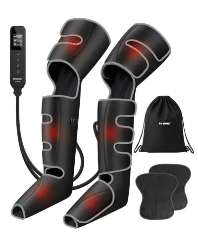 FIT KING Masajeador de piernas para pies, pantorrillas, muslos y calor