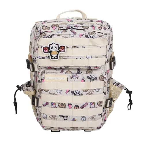 Mochila Táctica 25L Repelente al Agua – Oxford 1000D, Cabina Avión y Viaje, Gimnasio y CrossTraining, Compartimento Portátil 15” (Sweet Cream) by ELITEX TRAINING