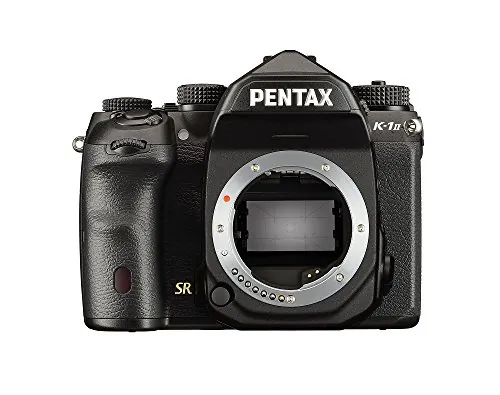 Pentax SLR K-1 Mark II: Cámara Digital Full Frame de Alta Resolución y 36.4 MP, Estabilizador SR de 5 Ejes Incorporado, Estabilización de 5 Pasos de Obturación, Cuerpo Resistente al Pol, Negro