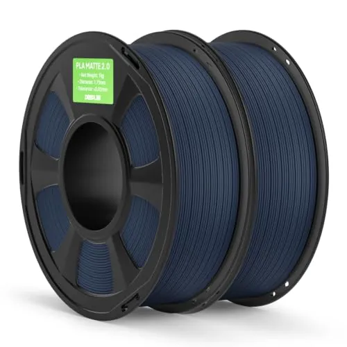 DEEPLEE PLA Mate 2.0 1.75 mm, Azul Marino, Pack 2 x 1 kg