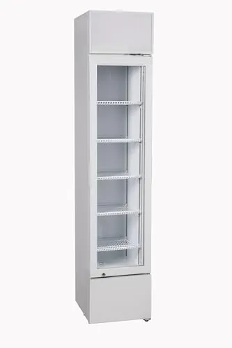 METRO Professional Frigorífico para Bebidas GSC2133, Puerta en Vidrio, 39x47.5x188cm, 133L, 200W, con Cerradura, Blanco