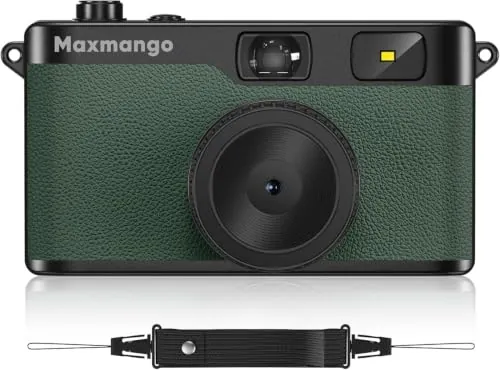 Maxmango D53 Cámara Digital Retro sin Pantalla, 12MP Filtros Descargables