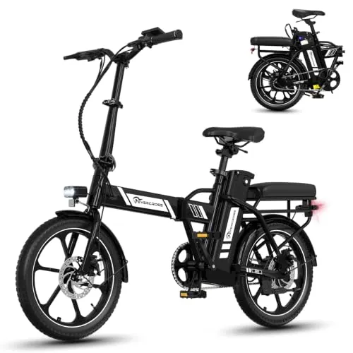 EVERCROSS EK5 Bicicleta eléctrica Plegable,Batería Extraíble Autonomía 80KM
