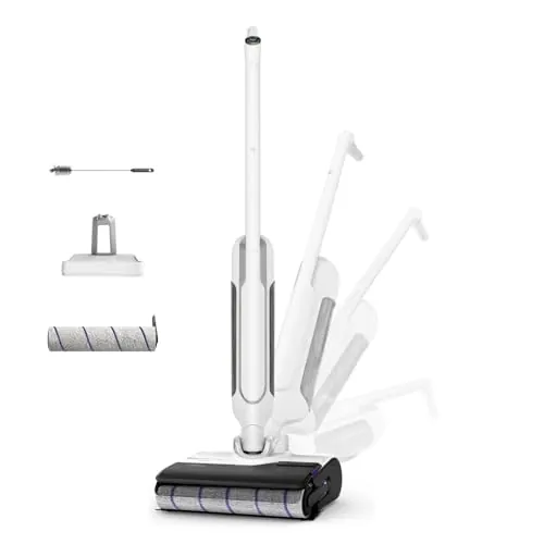 Rowenta X-Clean 10, Aspiradora Fregona Eléctrica Sin Cable con Tecnología Wet & Dry, Autolimpieza y Secado Automático, Tecnología Dual Edge, Ligera, Flexible, Gran autonomía y pantalla LED, GZ7540WO