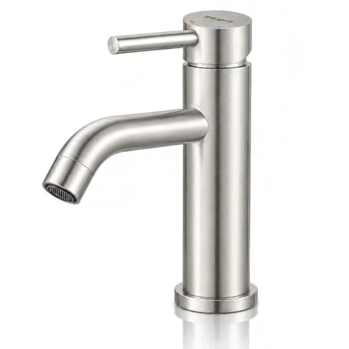 Ibergrif M11003A Grifo Lavabo Monomando, Grifo Baño de SUS304, 68 mm