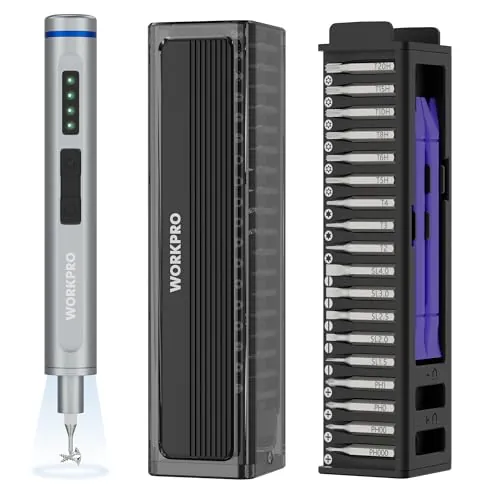 WORKPRO 42 en 1 Juego de Destornillador Eléctrico, Set de Precisión con 36 Piezas S2