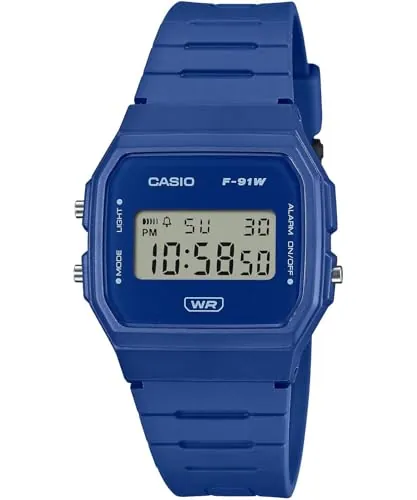 Casio Timeless Collection Men F-91WB-2A1EF Reloj Unisex con Alarma