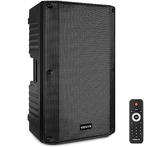 Vonyx VSA15BT - Altavoz Activo Bluetooth MP3 15" 1000W Color Negro