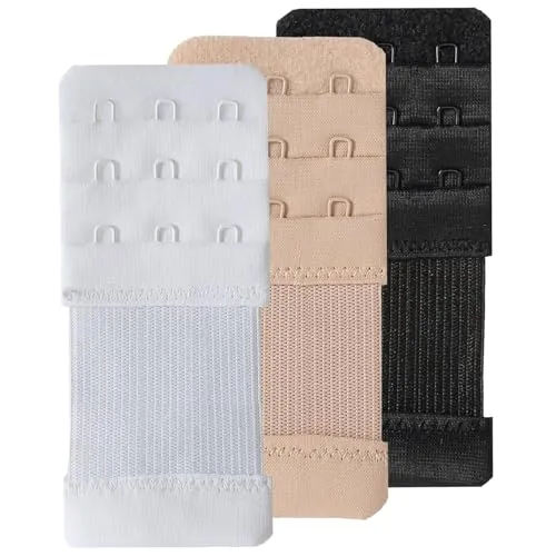 SAMGU Extensor Sujetador 3 ganchos Elástico Bra Extender 3 Hook Extensión de sujetador