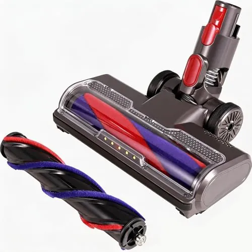 Kit de repuesto de cepillo para aspiradora Dyson V11, V10, V8, V7, V15, con boquilla de suelo, luces frontales, 2 rodillos de repuesto para alfombra y suelo duro, SV10, SV12, SV15, SV18