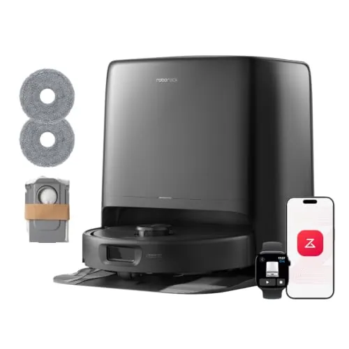 roborock Qrevo 2 Pro Set Robot Aspirador Succión Extrema de 25000 Pa,Negro
