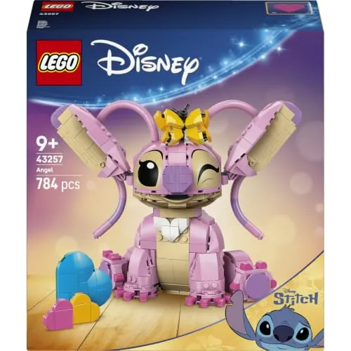 LEGO Disney Ángela 43257 | Juguetes para niños de 9+ años, figura articulada de amiga de Stitch con globos y mariposa, regalo de cumpleaños, 784 piezas