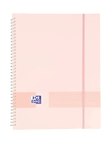 Oxford, Carpeta 40 fundas A4, Tapa de Plástico Opaco, Color Rosa Chicle