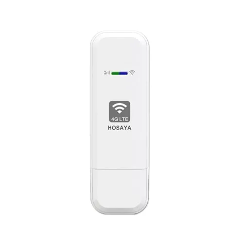 HOSAYA Módem WiFi 4G con tarjeta SIM, enrutador portátil USB 4G con ranura para tarjeta SIM, punto de acceso de viaje portátil de alta velocidad, mini enrutador desbloqueado 4G dongle