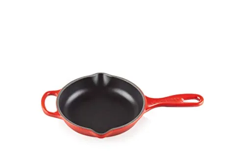LE CREUSET Sartén skillet redonda de hierro fundido, diámetro 16 cm, Cereza, 20182160600422