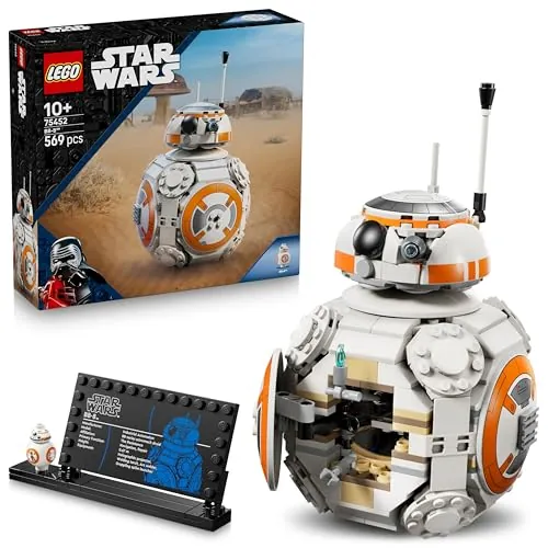LEGO Star Wars Droide Astromecánico BB-8-75452 | Juguetes para niños de 10+ años, figura articulada con cabeza giratoria y rueda, regalo de cumpleaños, 569 piezas