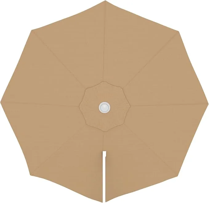 paramondo Tela de recambio para Sombrilla Parasol Parapenda Ø 3,5 m Redonda, incl. Air Vent, Lavable, Crema