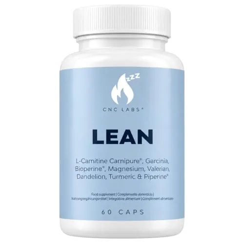 LEAN Termogénico Nocturno con L-Carnitina y Garcinia, 60 Cápsulas