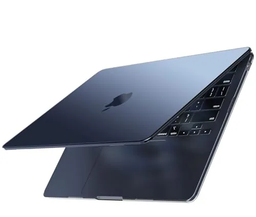 EooCoo para Funda MacBook Air 13 Pulgadas M5 M4 M3 M2 Azul Medianoche Mate