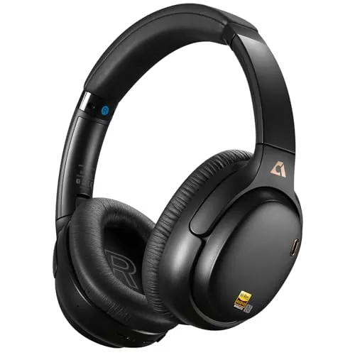 1Mii E700 Cascos Cancelación Ruido Inalámbricos Bluetooth Diadema, Negro