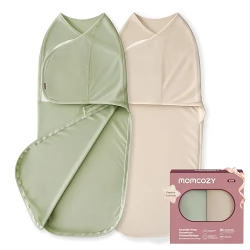 momcozy Saco para bebé de 0 a 3 Meses, Cierre silencioso, para Padres recién Nacidos, Reduce el Reflejo de Miedo, indispensable para recién Nacidos de 0 a 3 Meses, Paquete de 2