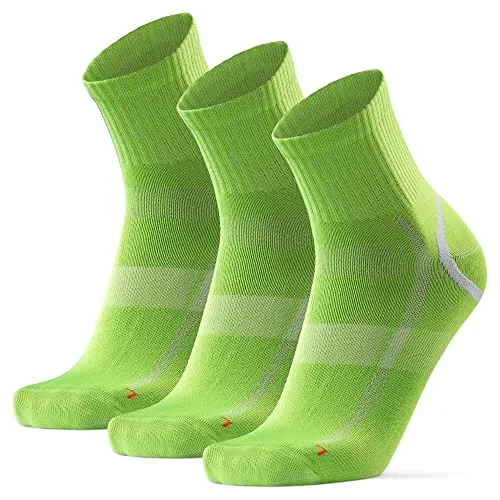 DANISH ENDURANCE Calcetines Casuales Deportivos, 3 y 5 Pack Verde/Gris 39-42