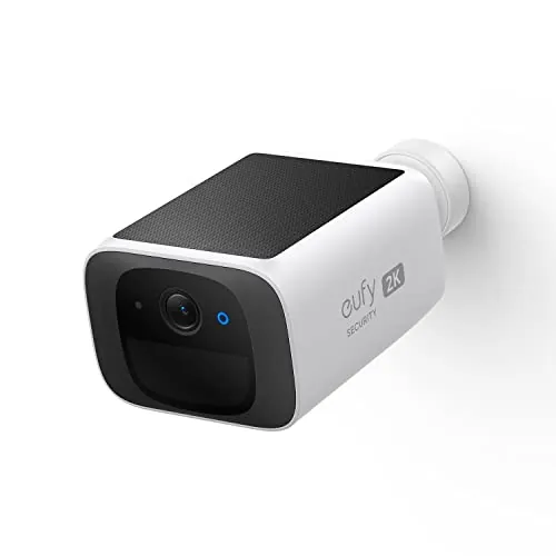 eufy Security SoloCam S220, Camara Vigilancia WiFi Exterior Solar, 2K Resolución, IP67, Sin Tarifa mensual, No Requiere HomeBase - Ideal para Vigilancia Exterior