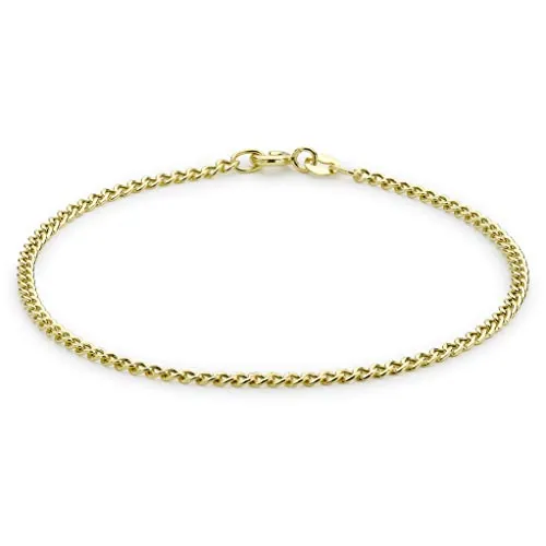 Carissima Pulsera tobillera de mujer con oro amarillo de 9K (375/1000), 24 cm