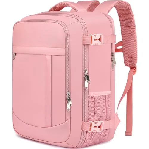 Mochila de Cabina de 40x30x20cm, Equipaje de Mano para Avión con Compartimento Impermeable Ligero, Mochila de Viaje para Mujer Portátil 15.6 Pulgadas Adecuada para Ryanair Vueling​
