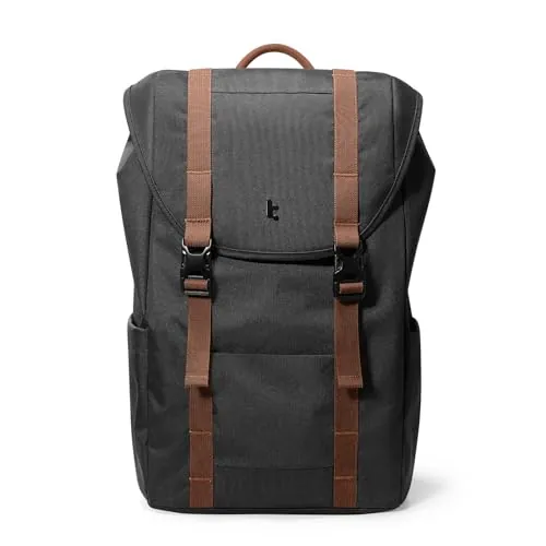 tomtoc VintPack Mochila para Portátil, Mochila de 22L para Viajes, Ocio, uso Diario, Exteriores, Mochilas Vintage Repelentes al agua para Mujeres y Hombres para ordenador portátiles de 13-16 Pulgadas