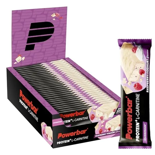 Powerbar Protein Plus + L-Carnitine Bar (30x35g) Yogur de Frambuesa Barritas Barritas proteínicas