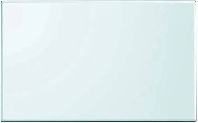 vidaXL Tablero Transparente Cristal Templado Modelo Cuadrado Diametro 1000x620mm