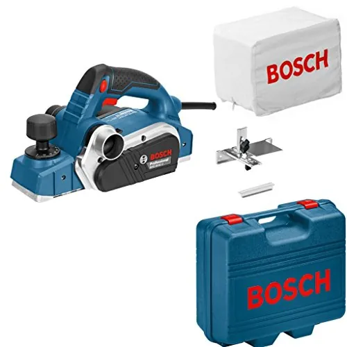 Bosch Professional cepillo GHO 26-82 D (potencia 710 W, incl. tope paralelo, llave hexagonal SW 2,5, bolsa de tela para el polvo, maletín)