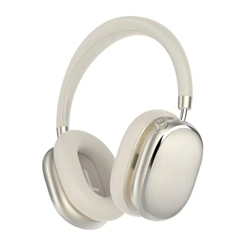 FOFUN NC95 Auriculares Inalámbricos de Diadema con Cancelación Activa de Ruido,Control con Perilla,Bluetooth 6.0,Control Mediante Aplicación,120 Horas de Batería (Luz de Las Estrellas)