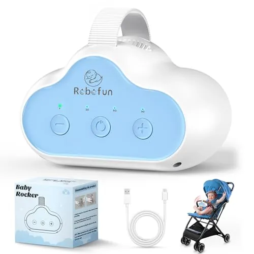 Robofun Baby Rocker, Columpio Para Cochecito bebé, Vibrador para Cochecitos