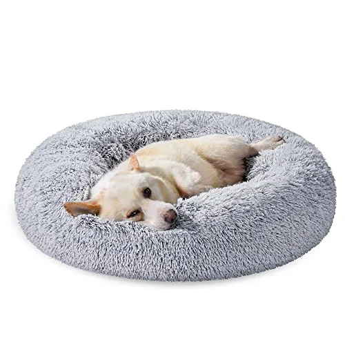 FEANDREA Cama para Perros, Cojín Central Extraíble y Lavable, 80 cm