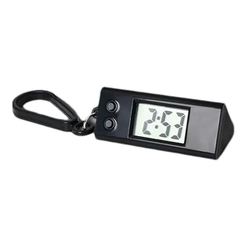 Keychain Portátil, Keychain De Reloj Digital | Pocket Watch Keychain con Pantalla Transparente | Mira Colgante, Tiempo Preciso, Clave De Llave para Niños Niños