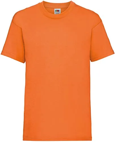 Fruit of the Loom Value T, Camiseta Niño, Naranja (Orange - Orange), 5-6 años