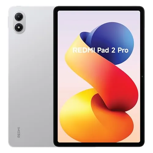 XIAOMI REDMI Pad 2 Pro - Tablet de 12.1" 2.5K (Snapdragon 7s Gen 4, 6GB de RAM, 128GB de ROM, WiFi 6 + Bluetooth 5.3, Batería de 12000 mAh, Cargador no Incluido), Plata (Versión ES)